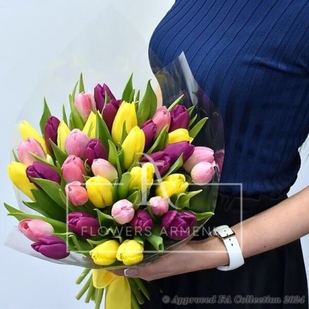 37 Colorful Tulips Corsage