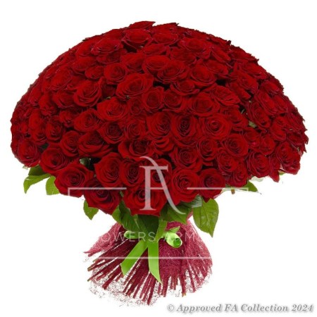 125 Luxury Red Roses