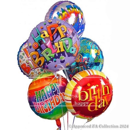7 Birthday Balloons Bunch