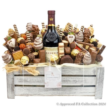 Chocolate and Wine Basket