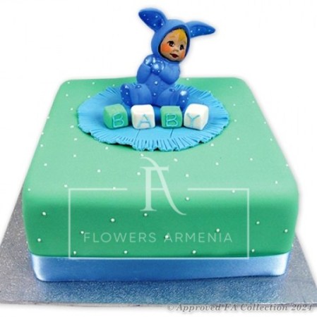 New born baby cake